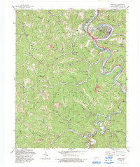 Download a high-resolution, GPS-compatible USGS topo map for Pikeville, KY (1992 edition)