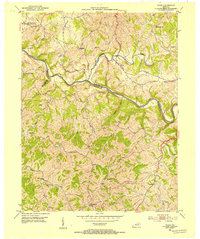 1952 Map of Nicholas County, KY, 1954 Print