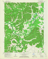 Download a high-resolution, GPS-compatible USGS topo map for Pitts Point, KY (1968 edition)