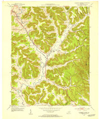 1951 Map of Plummers Landing, 1953 Print