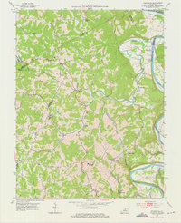 preview thumbnail of historical topo map of Franklin County, KY in 1953