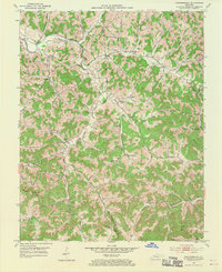 Download a high-resolution, GPS-compatible USGS topo map for Portersburg, KY (1970 edition)