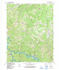 Download a high-resolution, GPS-compatible USGS topo map for Redbush, KY (1992 edition)