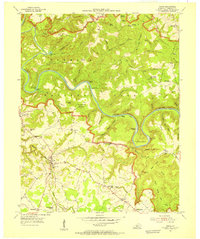 Download a high-resolution, GPS-compatible USGS topo map for Rhoda, KY (1955 edition)