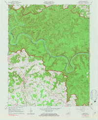 Download a high-resolution, GPS-compatible USGS topo map for Rhoda, KY (1983 edition)