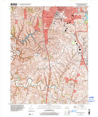 preview thumbnail of historical topo map of Madison County, KY in 1997
