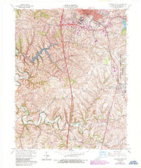 Download a high-resolution, GPS-compatible USGS topo map for Richmond South, KY (1987 edition)
