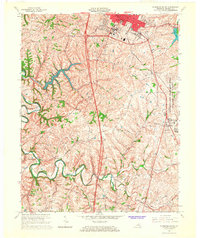 Download a high-resolution, GPS-compatible USGS topo map for Richmond South, KY (1967 edition)