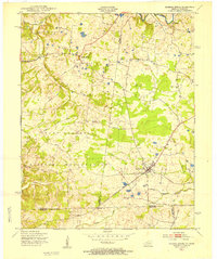 preview thumbnail of historical topo map of Trigg County, KY in 1951