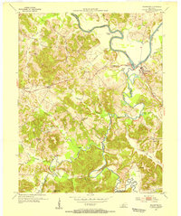 Download a high-resolution, GPS-compatible USGS topo map for Rochester, KY (1954 edition)