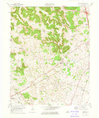 preview thumbnail of historical topo map of Warren County, KY in 1973