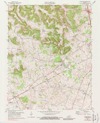 preview thumbnail of historical topo map of Warren County, KY in 1979