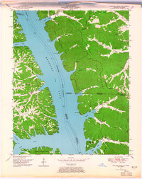 preview thumbnail of historical topo map of Calloway County, KY in 1950
