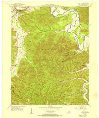preview thumbnail of historical topo map of Salt Lick, KY in 1953