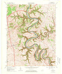 Download a high-resolution, GPS-compatible USGS topo map for Salvisa, KY (1969 edition)