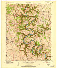 Download a high-resolution, GPS-compatible USGS topo map for Salvisa, KY (1953 edition)