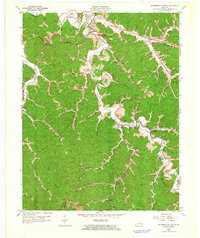 preview thumbnail of historical topo map of Magoffin County, KY in 1962