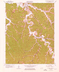 Download a high-resolution, GPS-compatible USGS topo map for Salyersville South, KY (1976 edition)