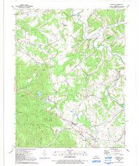 Download a high-resolution, GPS-compatible USGS topo map for Samuels, KY (1992 edition)