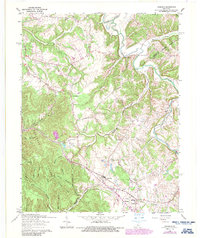 Download a high-resolution, GPS-compatible USGS topo map for Samuels, KY (1987 edition)
