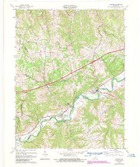 preview thumbnail of historical topo map of Sanders, KY in 1969