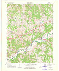 1969 Map of Sanders, KY, 1972 Print
