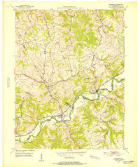 1951 Map of Sanders, 1953 Print