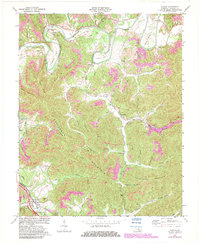Download a high-resolution, GPS-compatible USGS topo map for Saxton, KY (1983 edition)