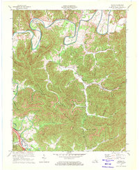Download a high-resolution, GPS-compatible USGS topo map for Saxton, KY (1972 edition)