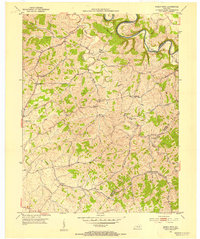 1952 Map of Nicholas County, KY, 1954 Print