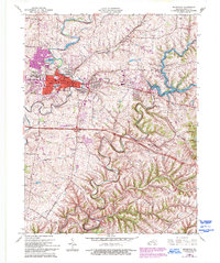 Download a high-resolution, GPS-compatible USGS topo map for Shelbyville, KY (1994 edition)