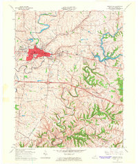 Download a high-resolution, GPS-compatible USGS topo map for Shelbyville, KY (1966 edition)