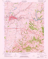 Download a high-resolution, GPS-compatible USGS topo map for Shelbyville, KY (1977 edition)