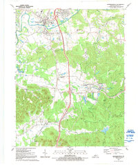 Download a high-resolution, GPS-compatible USGS topo map for Shepherdsville, KY (1992 edition)