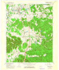 1962 Map of Shepherdsville, KY, 1964 Print