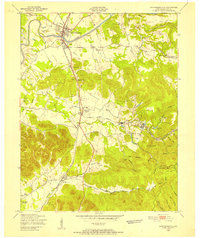 1949 Map of Shepherdsville, KY, 1952 Print