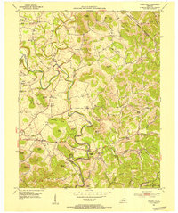 preview thumbnail of historical topo map of Pulaski County, KY in 1952