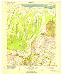 preview thumbnail of historical topo map of Henderson County, KY in 1952