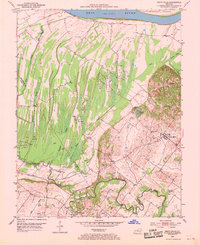 preview thumbnail of historical topo map of Henderson County, KY in 1952