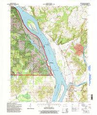 Download a high-resolution, GPS-compatible USGS topo map for Smithland, KY (1998 edition)