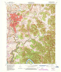 Download a high-resolution, GPS-compatible USGS topo map for Somerset, KY (1987 edition)