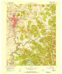 Download a high-resolution, GPS-compatible USGS topo map for Somerset, KY (1956 edition)