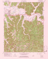 Download a high-resolution, GPS-compatible USGS topo map for Stanton, KY (1983 edition)