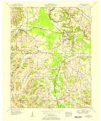 1951 Map of Symsonia, KY, 1956 Print