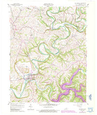Download a high-resolution, GPS-compatible USGS topo map for Taylorsville, KY (1988 edition)