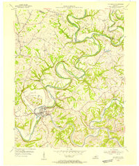 Download a high-resolution, GPS-compatible USGS topo map for Taylorsville, KY (1955 edition)
