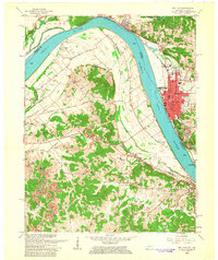 Download a high-resolution, GPS-compatible USGS topo map for Tell City, KY (1963 edition)