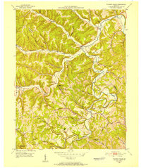 Download a high-resolution, GPS-compatible USGS topo map for Tygarts Valley, KY (1952 edition)
