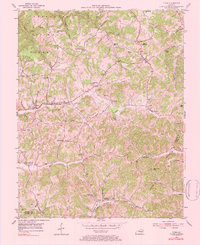 preview thumbnail of historical topo map of Jackson County, KY in 1976