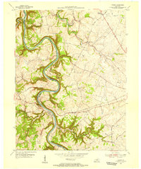 Download a high-resolution, GPS-compatible USGS topo map for Tyrone, KY (1955 edition)